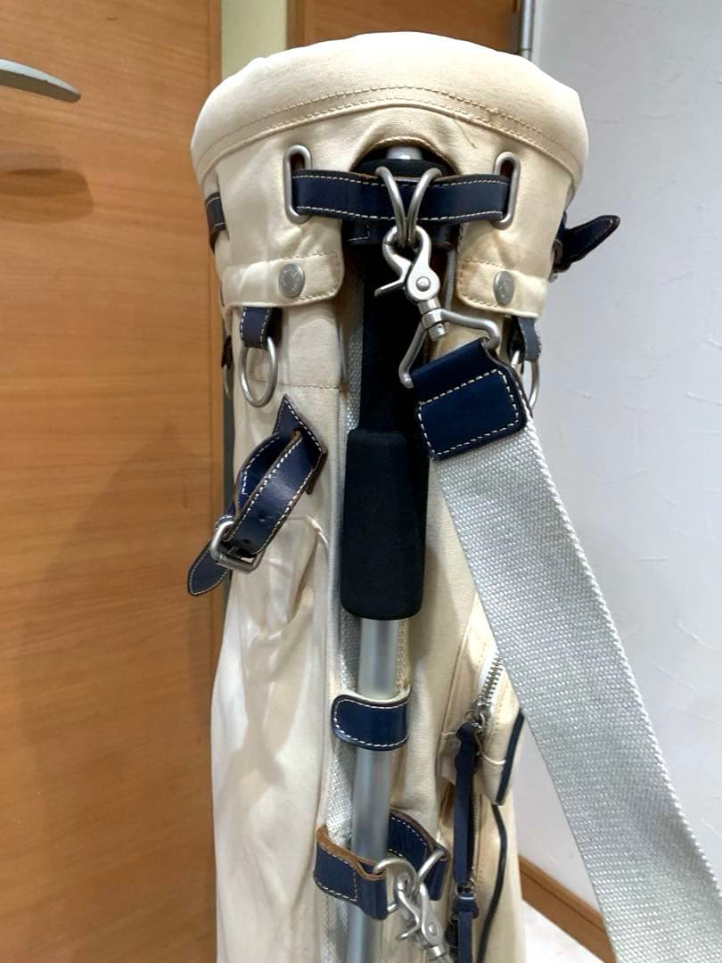 完売　良品　木の庄帆布　フレームウォーカー　スタンドキャディバッグ　ヘッドカバー