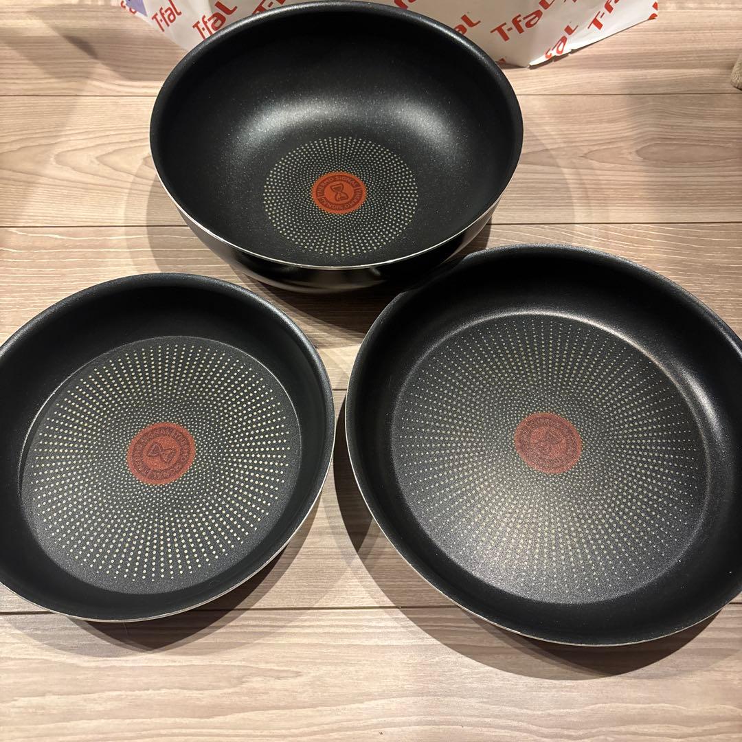 T-fal 取ってのとれるフライパン　12点セット