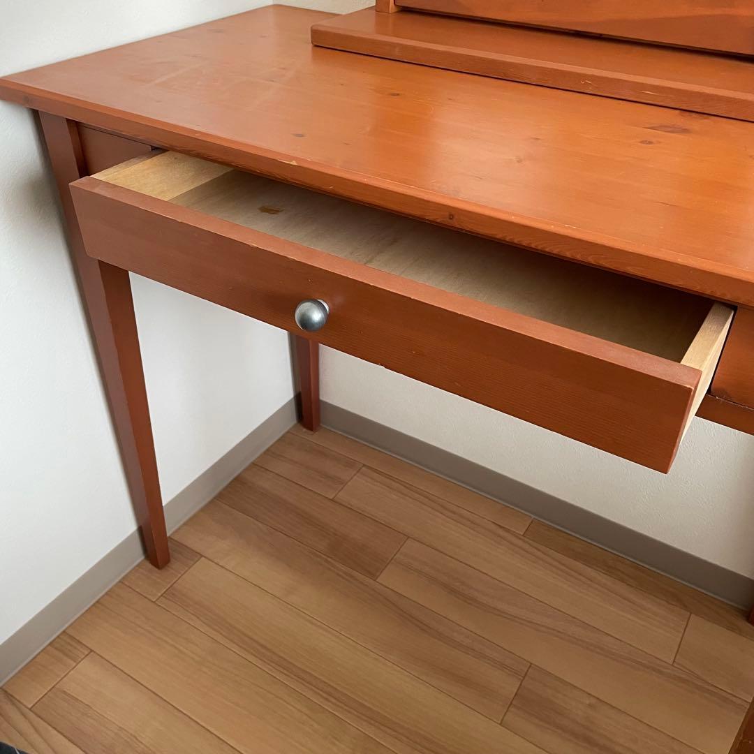 ドレッサー①※机のみ 鏡台 木製 パイン材 850×425×710