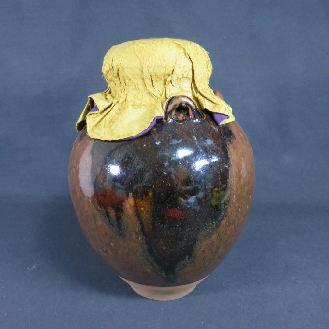 飾壺 陽炎園 木箱 在銘 茶道具 共箱