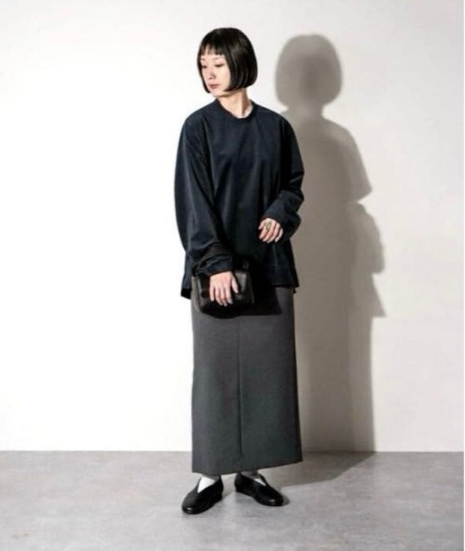 【美品】NO CONTROL AIR ヘリンボーン クルーネックプルオーバー 黒