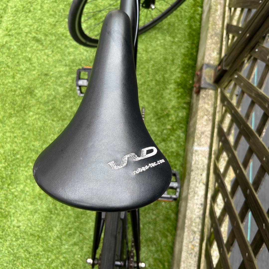 [引取限定] ピストバイク アルミフレーム黒艶消し シングルギア:7000X