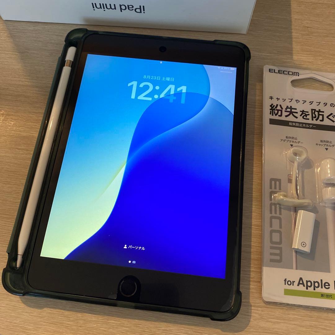 iPad mini 5 64G WiFiモデル+ アップルペンシル+付属品おまけ