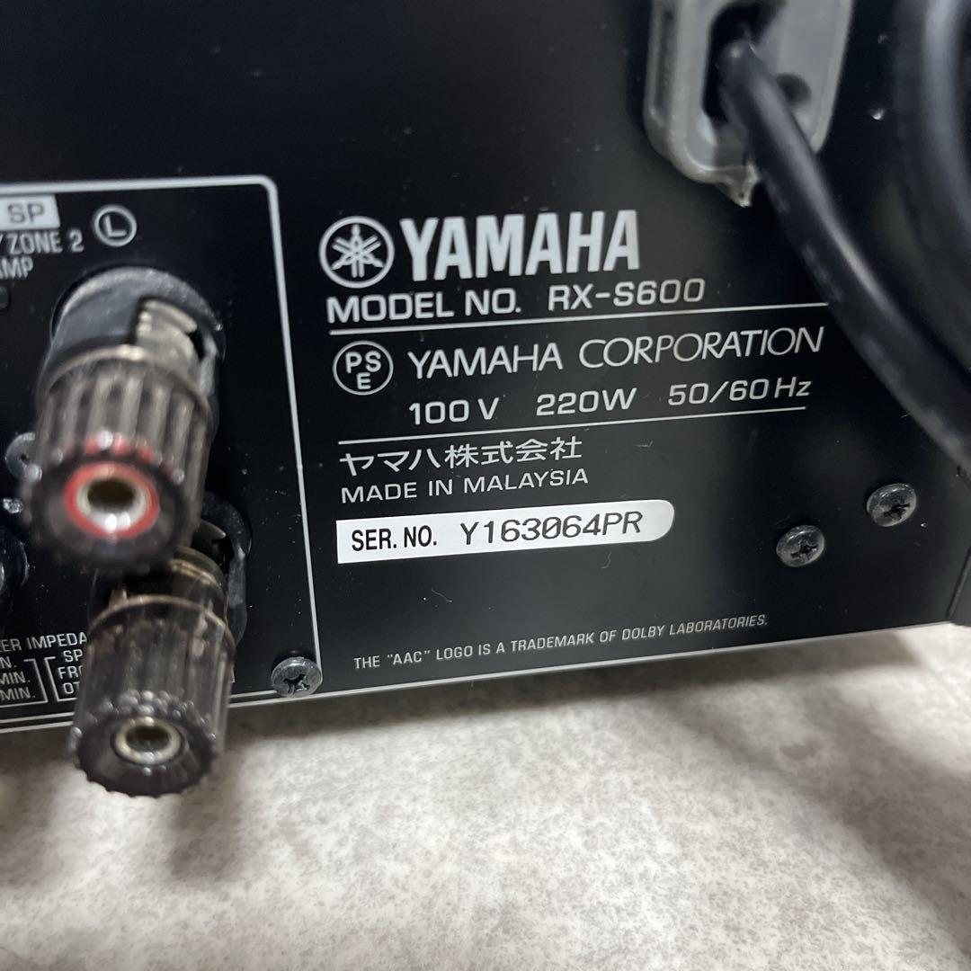 YAMAHA ヤマハ AVレシーバー 5.1chネットワーク RX-S600