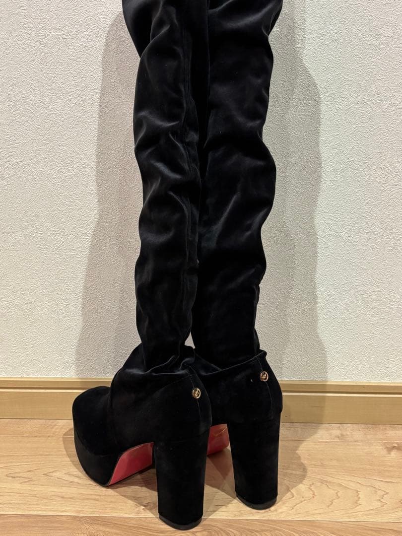 ミシェルマカロンニーハイブーツ ブラック サイズM