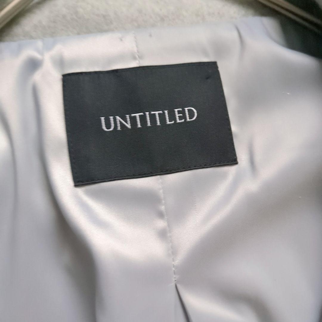 UNTITLED 美品 2WAYウールショートコート グレー