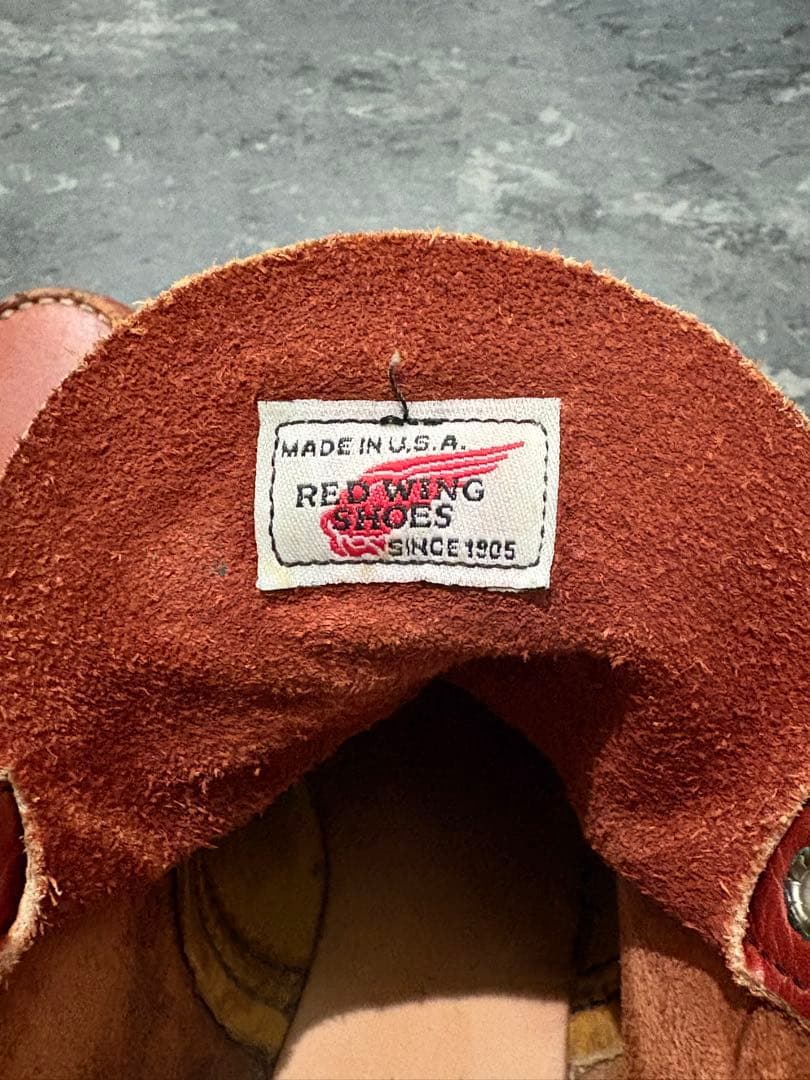 RED WING 8131アイリッシュセッター 刺繍羽根タグ&羽根刻印 希少