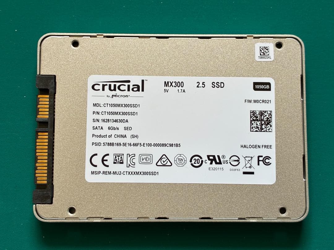 クルシャル Crucial 内蔵SSD 2.5インチ MX300 1TB