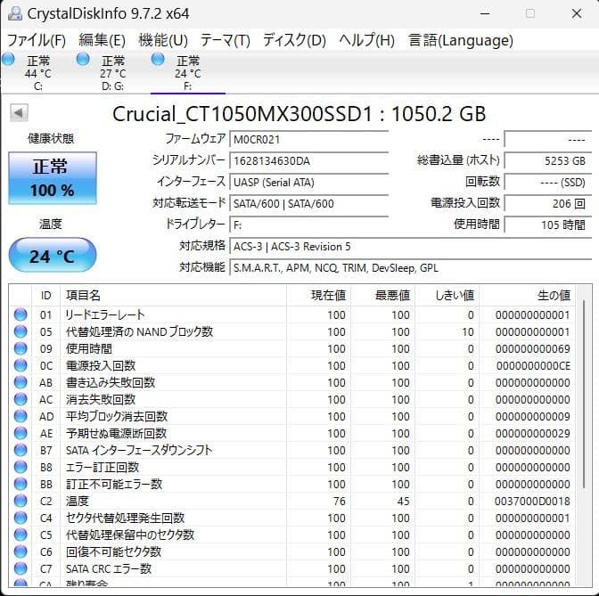クルシャル Crucial 内蔵SSD 2.5インチ MX300 1TB