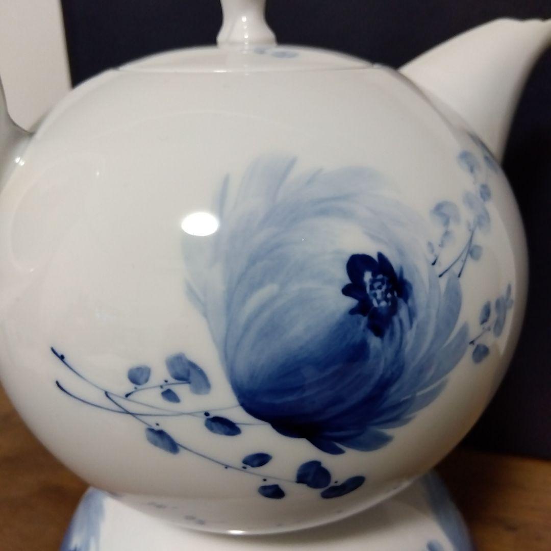 超美品 Meissen マイセン 青い花 ウォーマー＆キャンドルホルダー