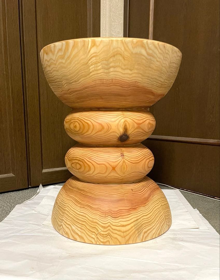 丸太　円筒型サイドテーブル　 スツール