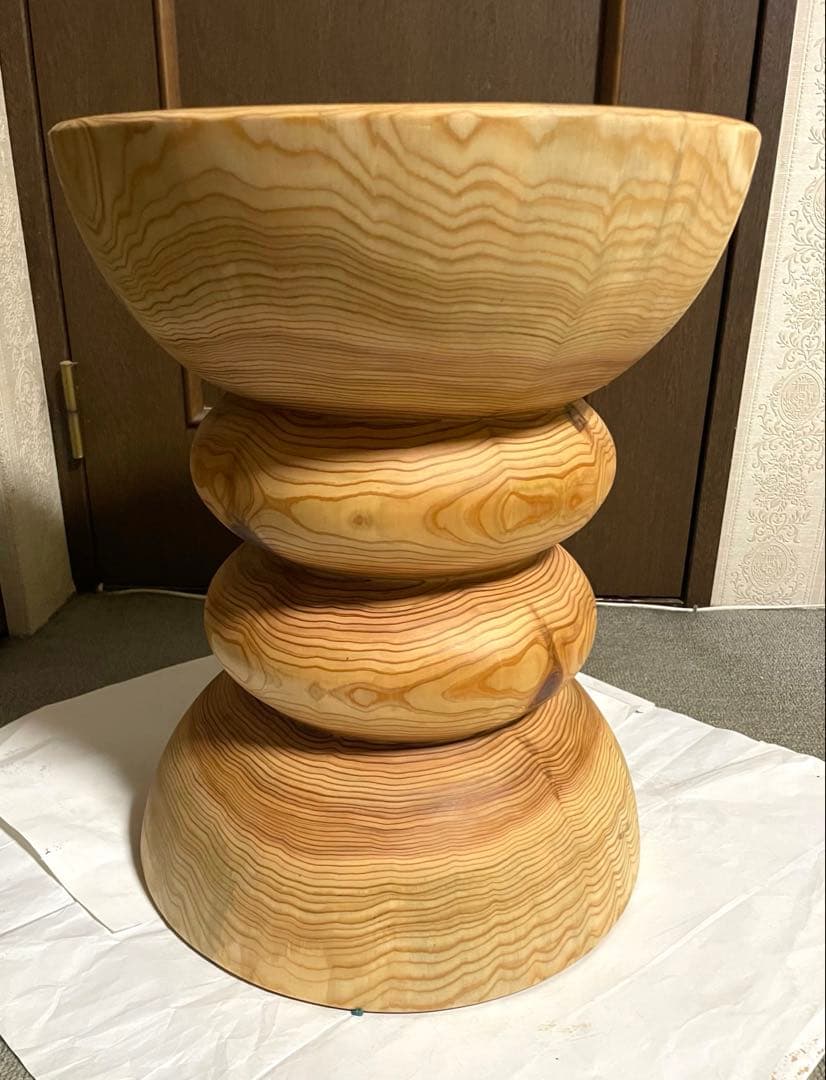 丸太　円筒型サイドテーブル　 スツール