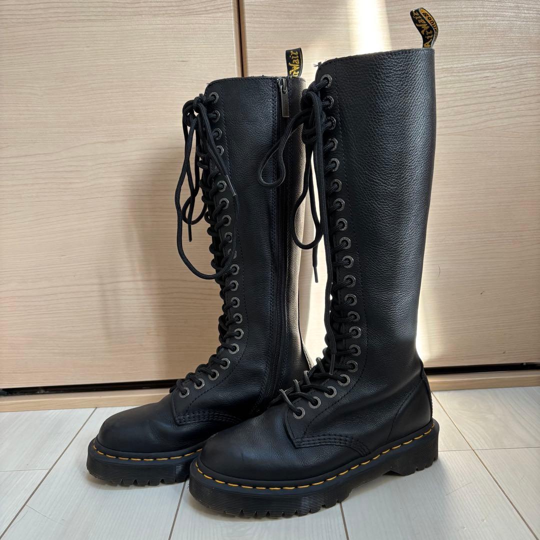 ※年末年始限定※Dr.Martin 20ホール　ジップアップロングブーツ