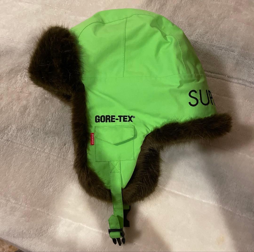 最終値下げ！SUPREME GORE-TEX フライトキャップ グリーン