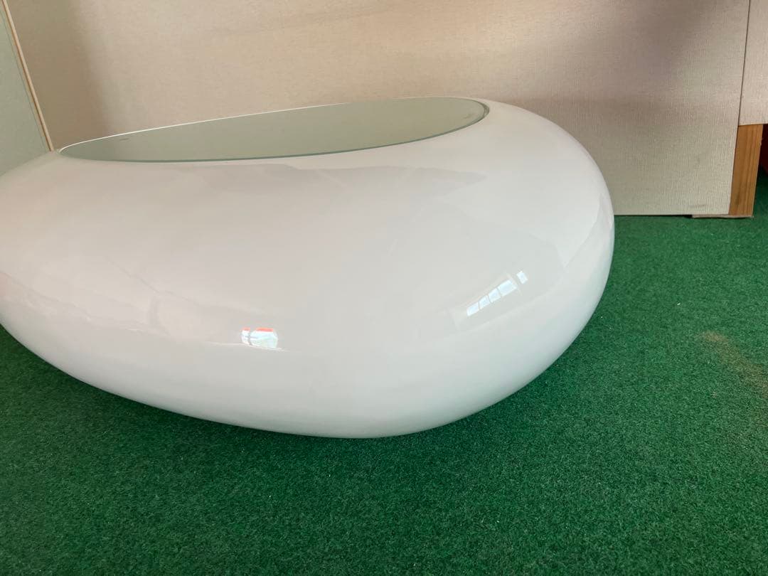 プ*読様 【O-1508】ローテーブル スペースエイジ 卵型テーブル エッグテー