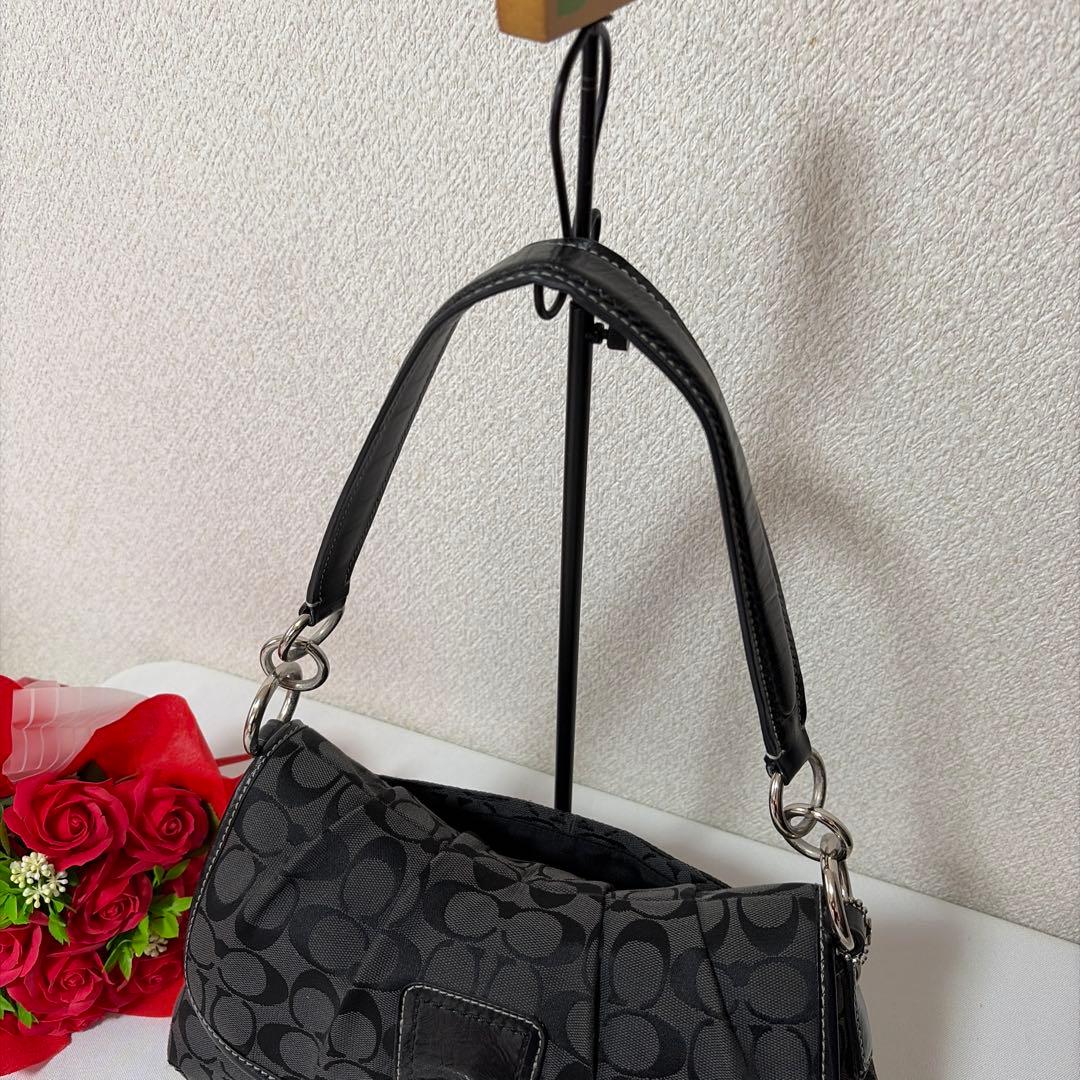 バッグ RARE COACH SOHO signature 17093 hand bag