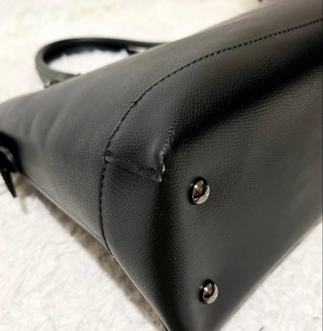 【未使用級】エフクリオ　ビジネスバッグ　レザー　2way ブラック