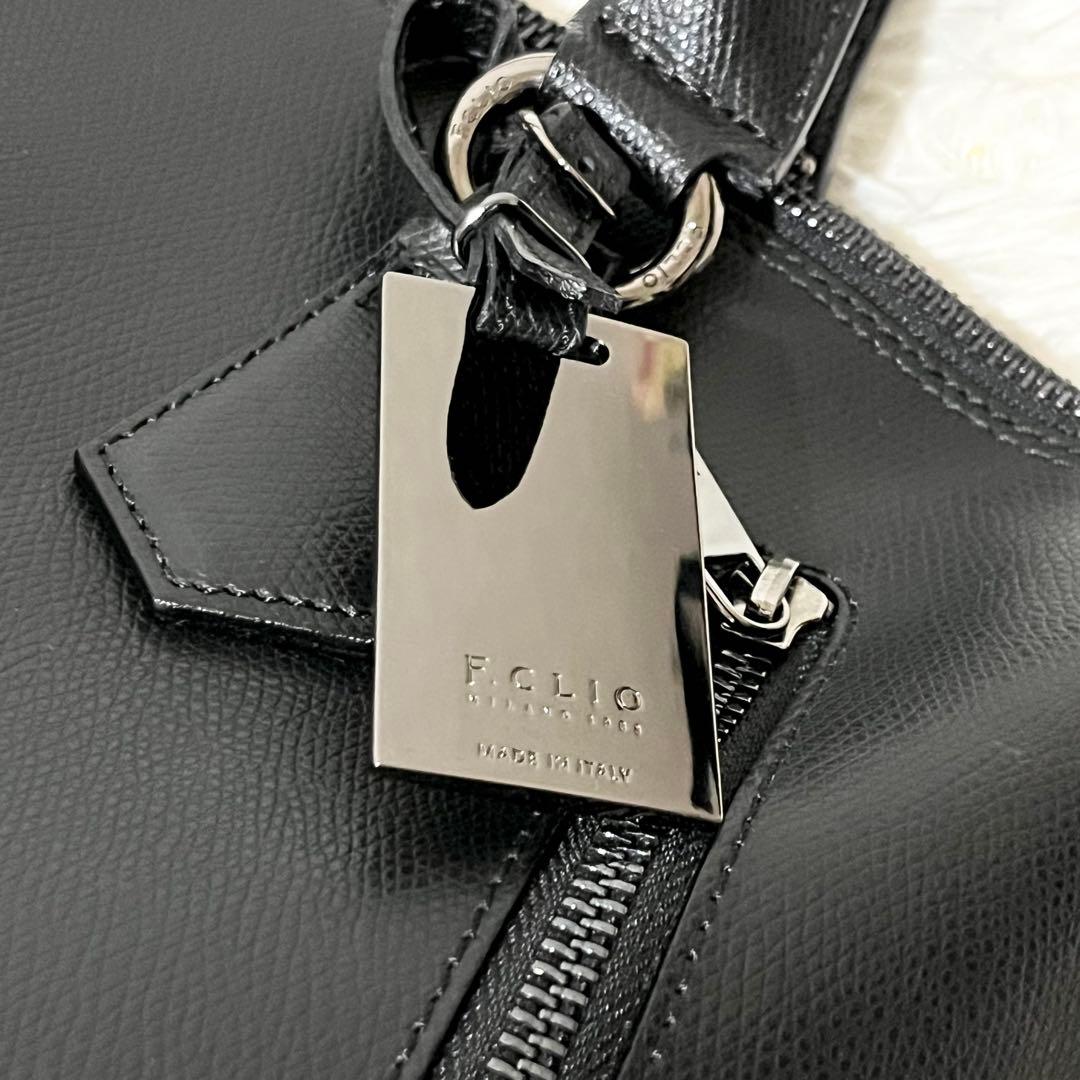 【未使用級】エフクリオ　ビジネスバッグ　レザー　2way ブラック