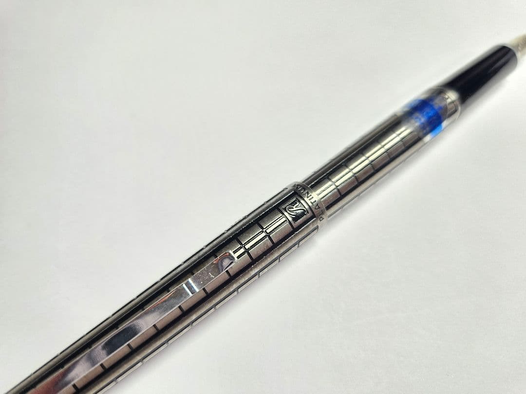 セーラー万年筆 Riviere リヴィエール 14K WG 食刻 格子柄 廃盤