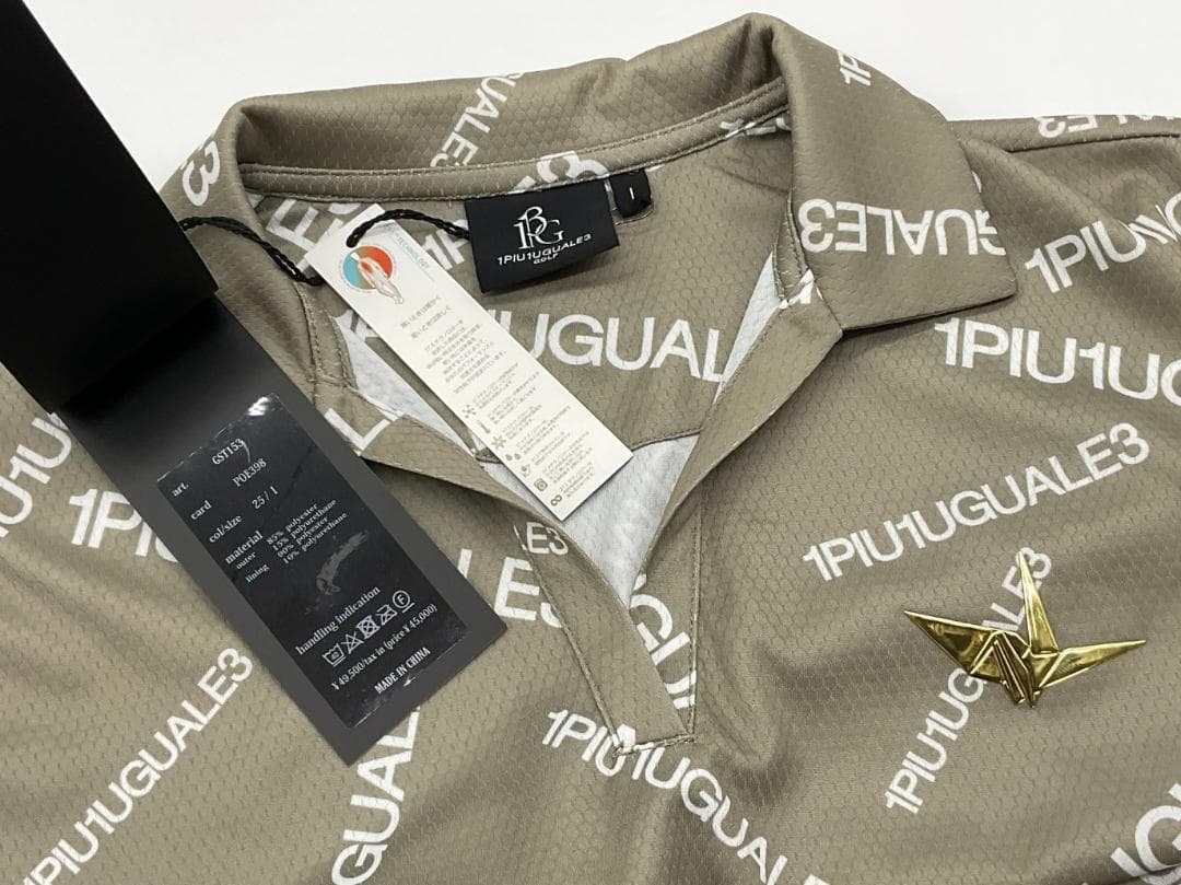 【未使用】1piu1uguale3 GOLF ランダムロゴワンピース サイズ1