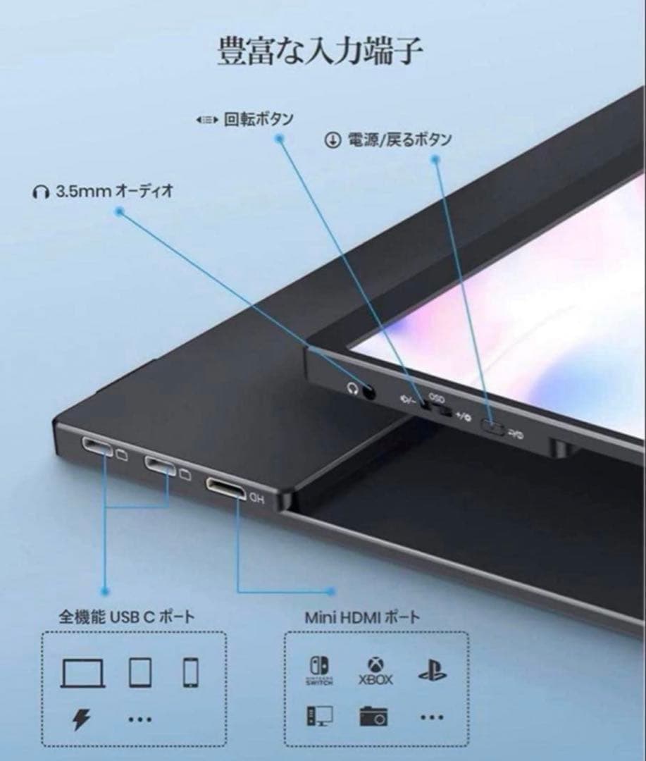 13.3インチ フルHD モバイルモニター