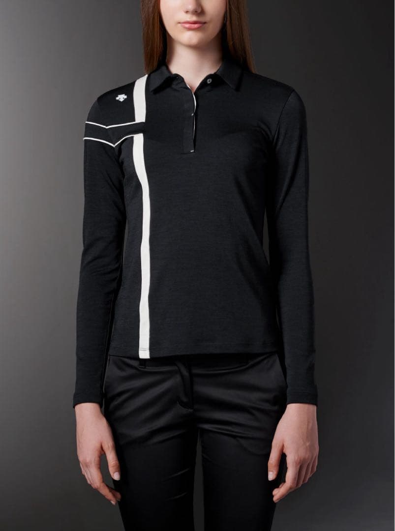 DESCENTE 定価1.7万 マナードウール 切り替え ロングスリーブシャツ