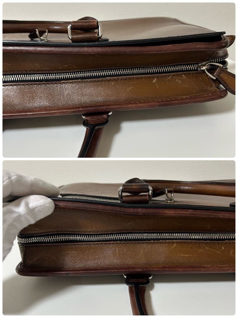 BERLUTI ベルルッティ アンジュール スクリットレザー ブリーフケース