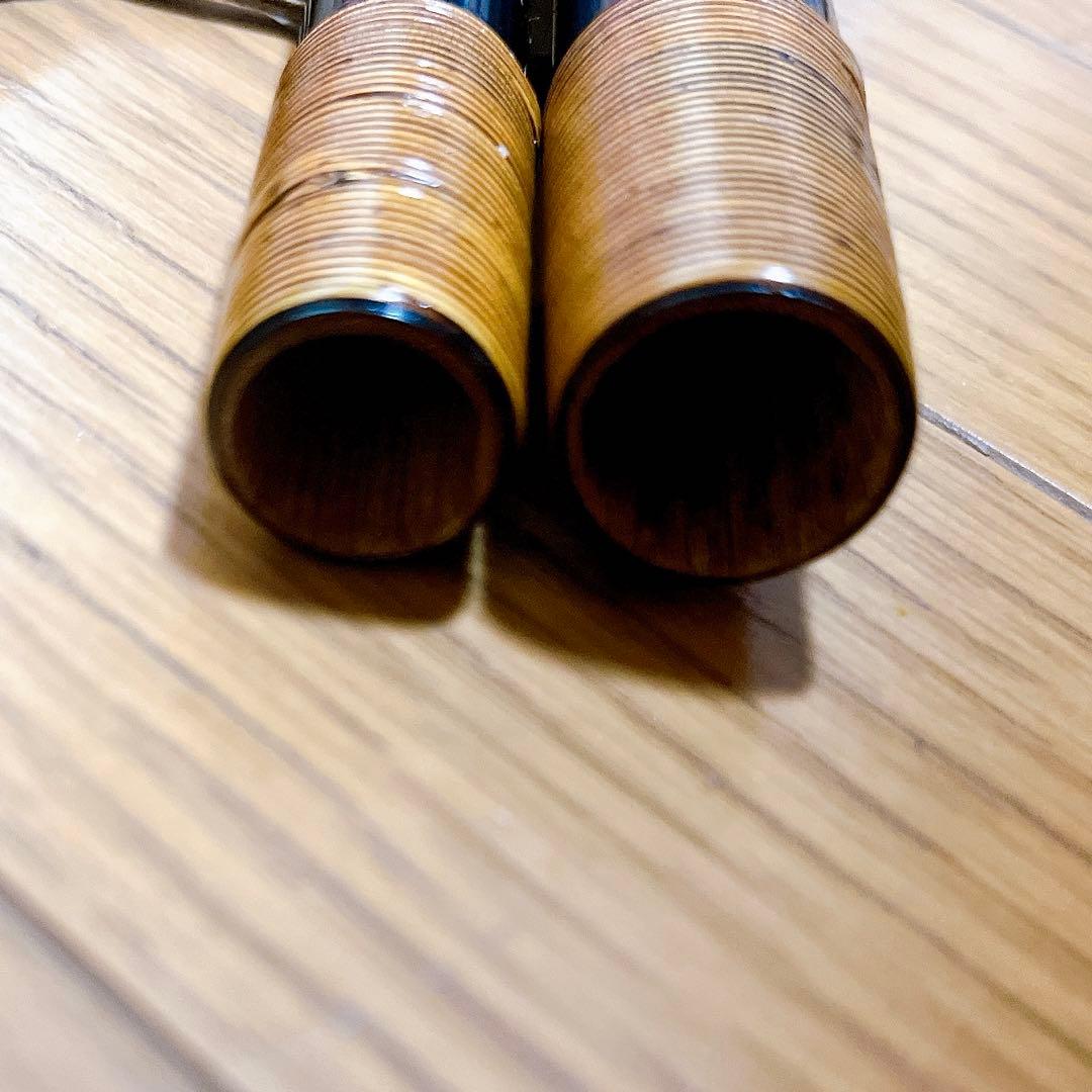 超希少　美品 夢坊作 特作 目出し 玉の柄 竿掛 和竿 ヘラブナ