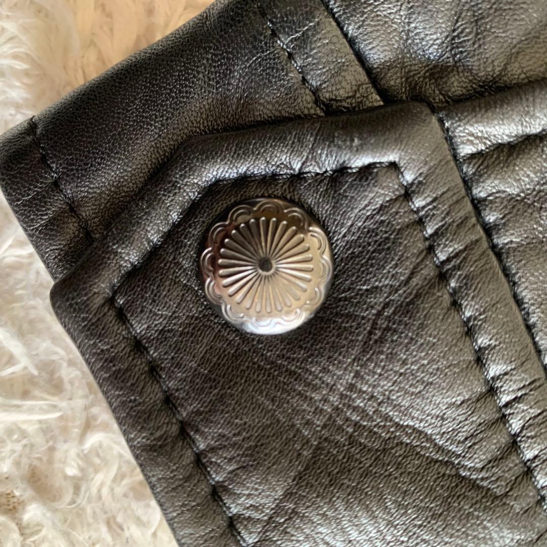 極美品✨23区 ラムレザーシングルライダース 大きいサイズ 44 ブラック