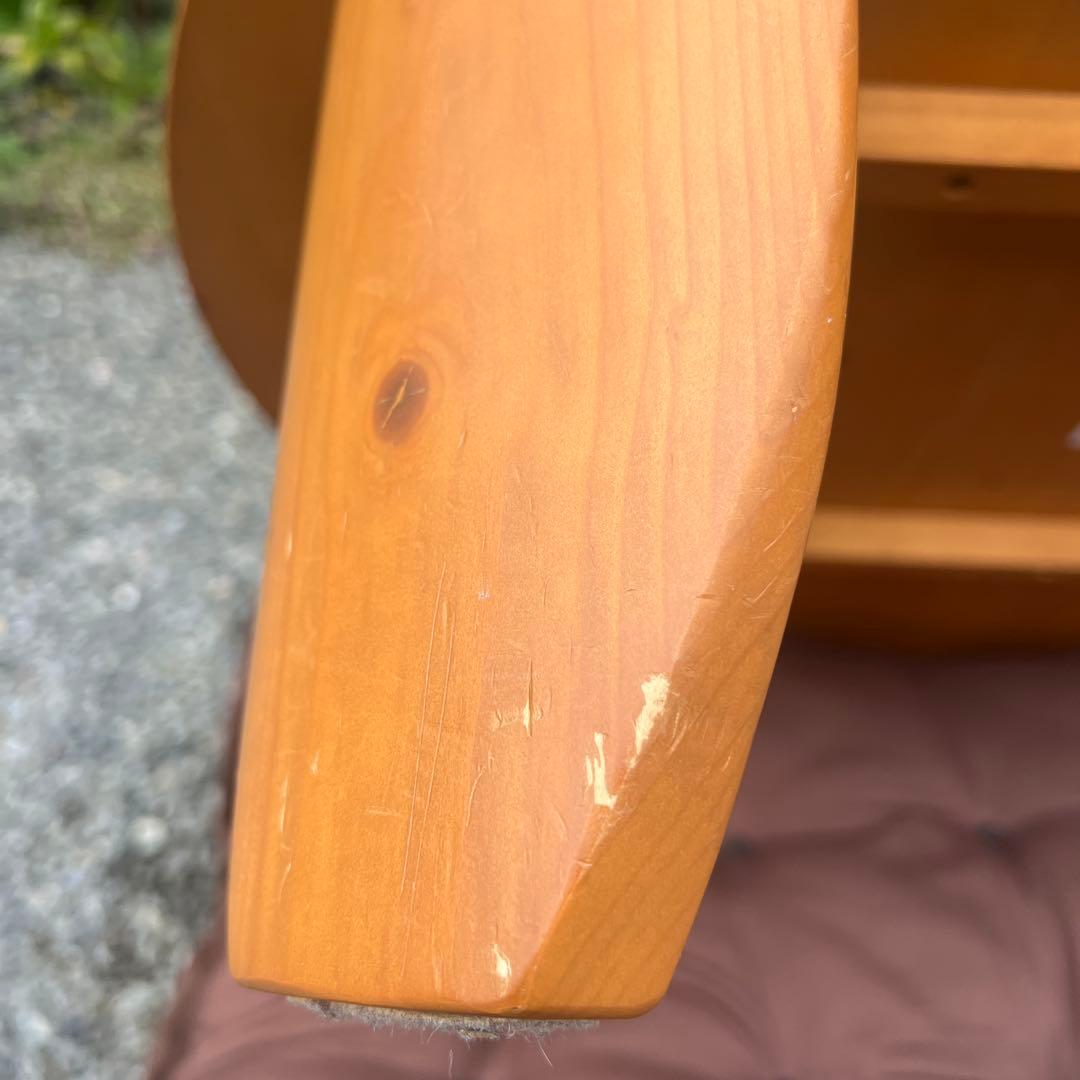 NITORI ちゃぶ台 スコッチ100 円卓 丸テーブル 天然木 折りたたみ