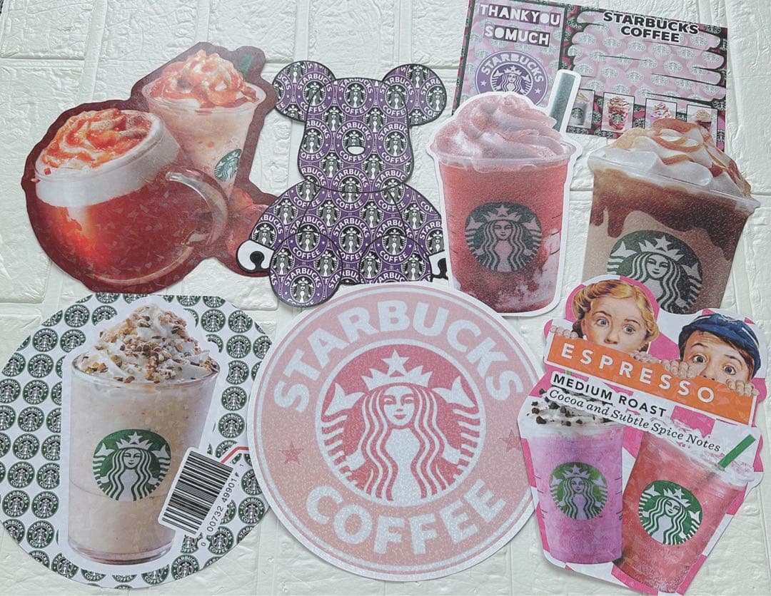 アメキャラおすそ分けファイル&スタバコーヒー系気まぐれ限定1セット増量♡♡