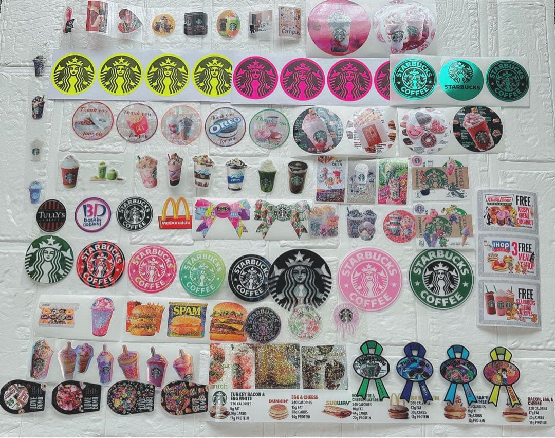 アメキャラおすそ分けファイル&スタバコーヒー系気まぐれ限定1セット増量♡♡