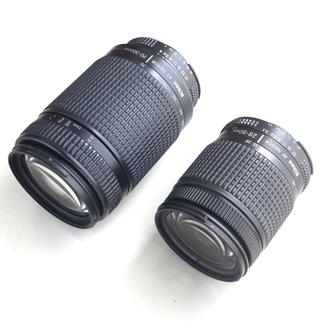 動作確認済 ニコン Nikon F60 一眼レフフィルムカメラWレンズセット