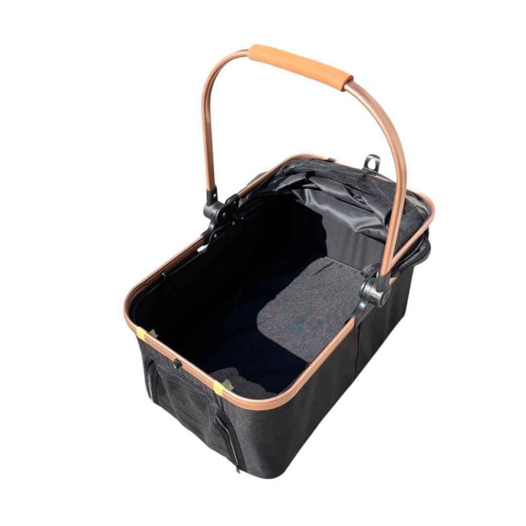 【美品】 ペットカート 2way 折りたたみ 軽量 輪止め ブレーキ付