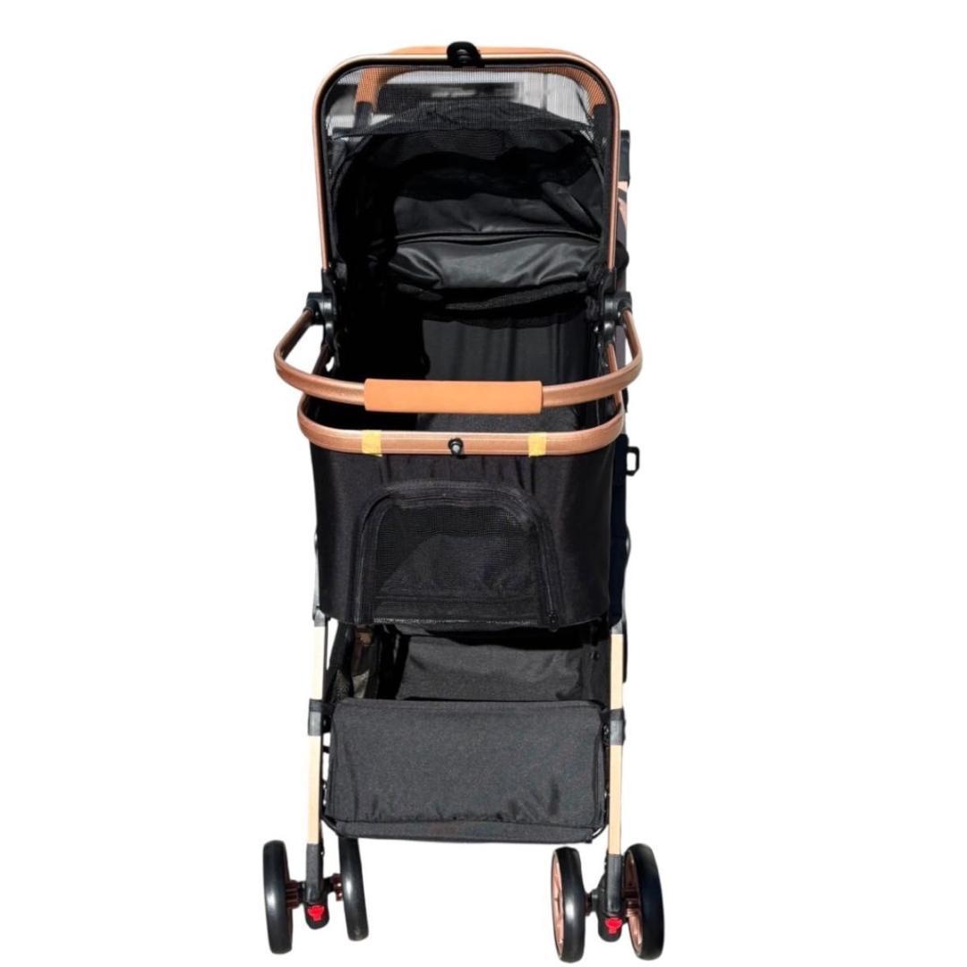 【美品】 ペットカート 2way 折りたたみ 軽量 輪止め ブレーキ付