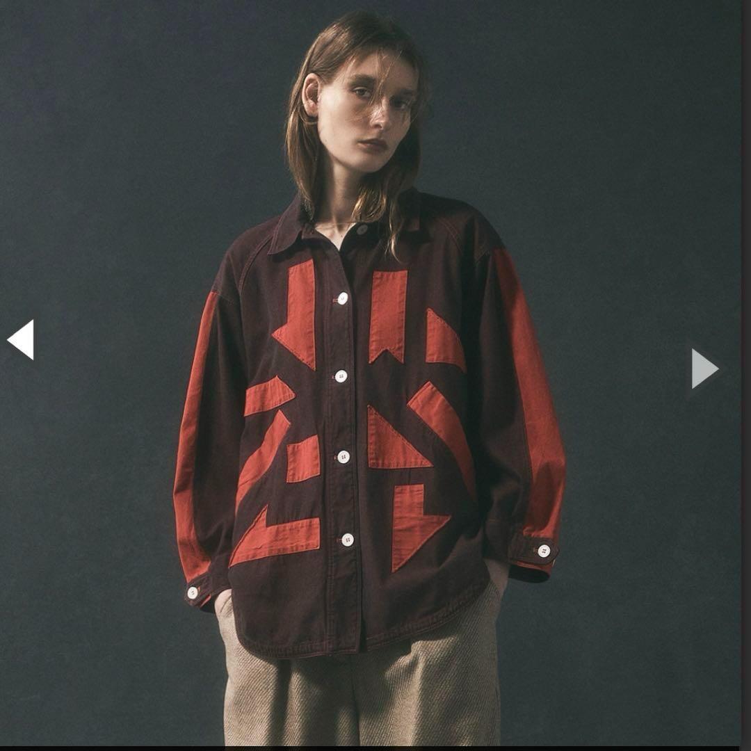 美品★ヤッコマリカルド　ジオメトリーアップリケジャケット