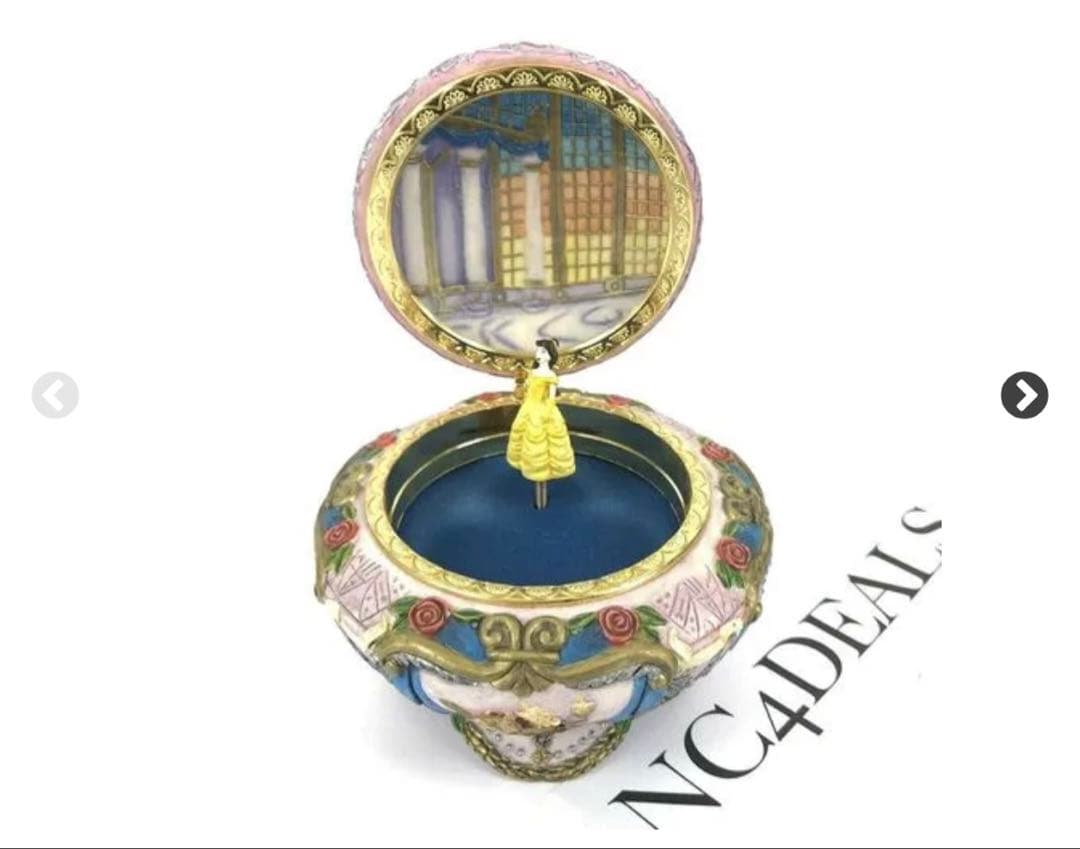 美女と野獣　オルゴール　ダンシングベル　1991 ビンテージレア