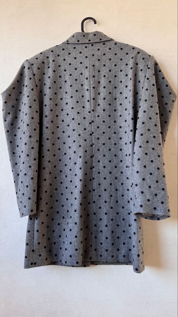 80年代　ビンテージ VIVA YOU/ビバユー　ドット/水玉柄　グレー