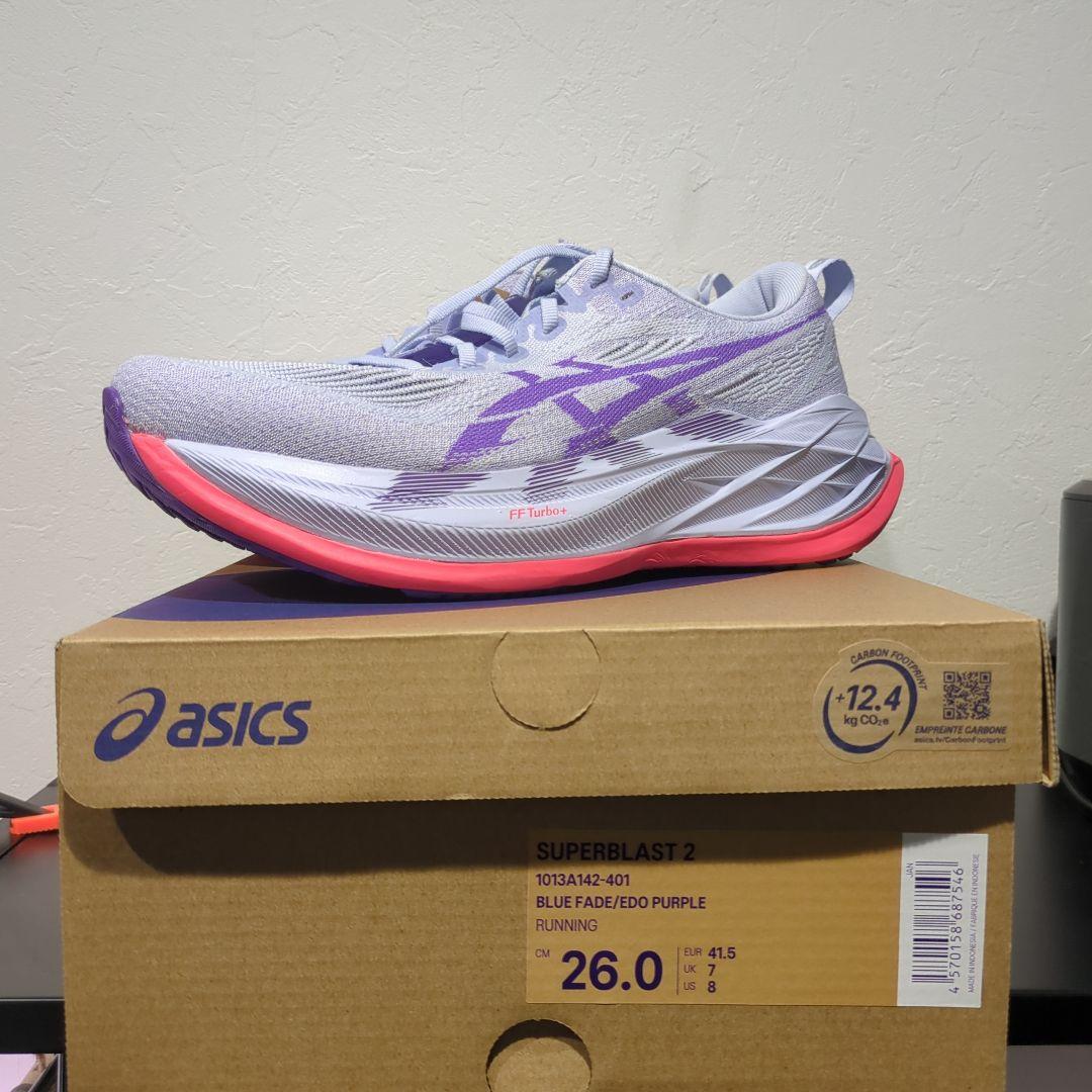 ASICS SUPERBLAST 2 26cm Purpleスーパーブラスト