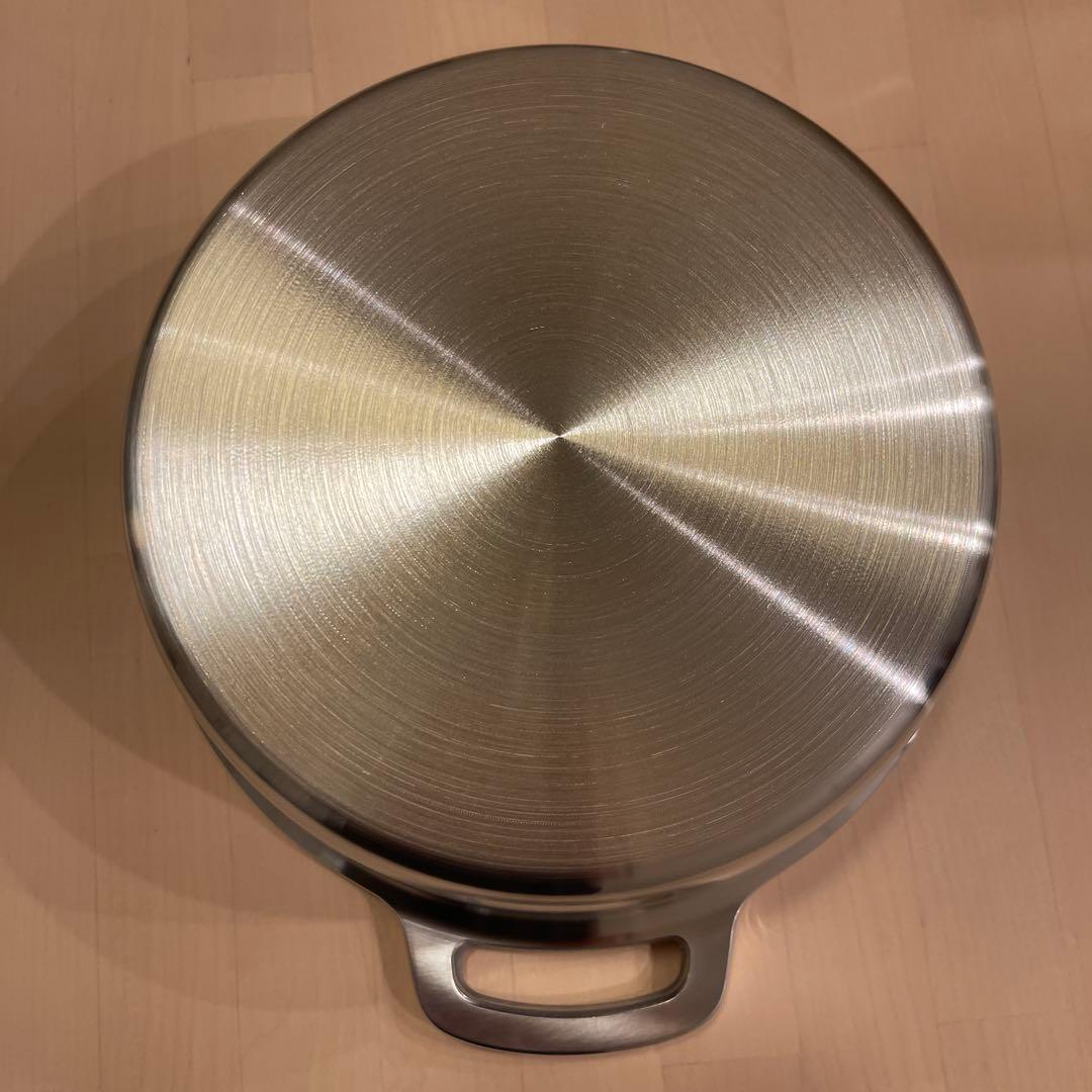 新品未使用HALムスイ無水鍋20㎝木製しゃもじ付き