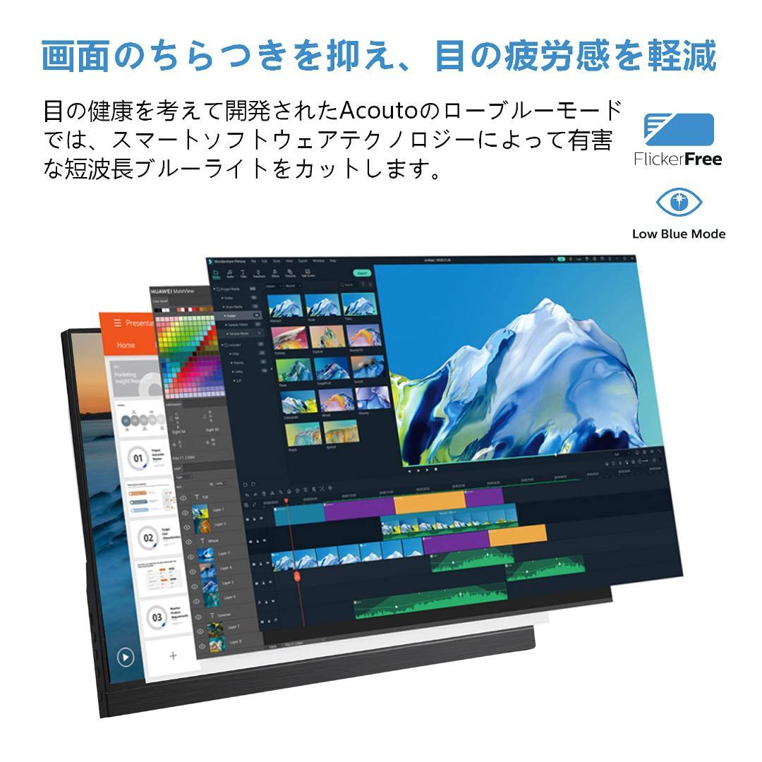 疲れ目軽減 超軽量 173インチ 超薄型 モバイルモニター