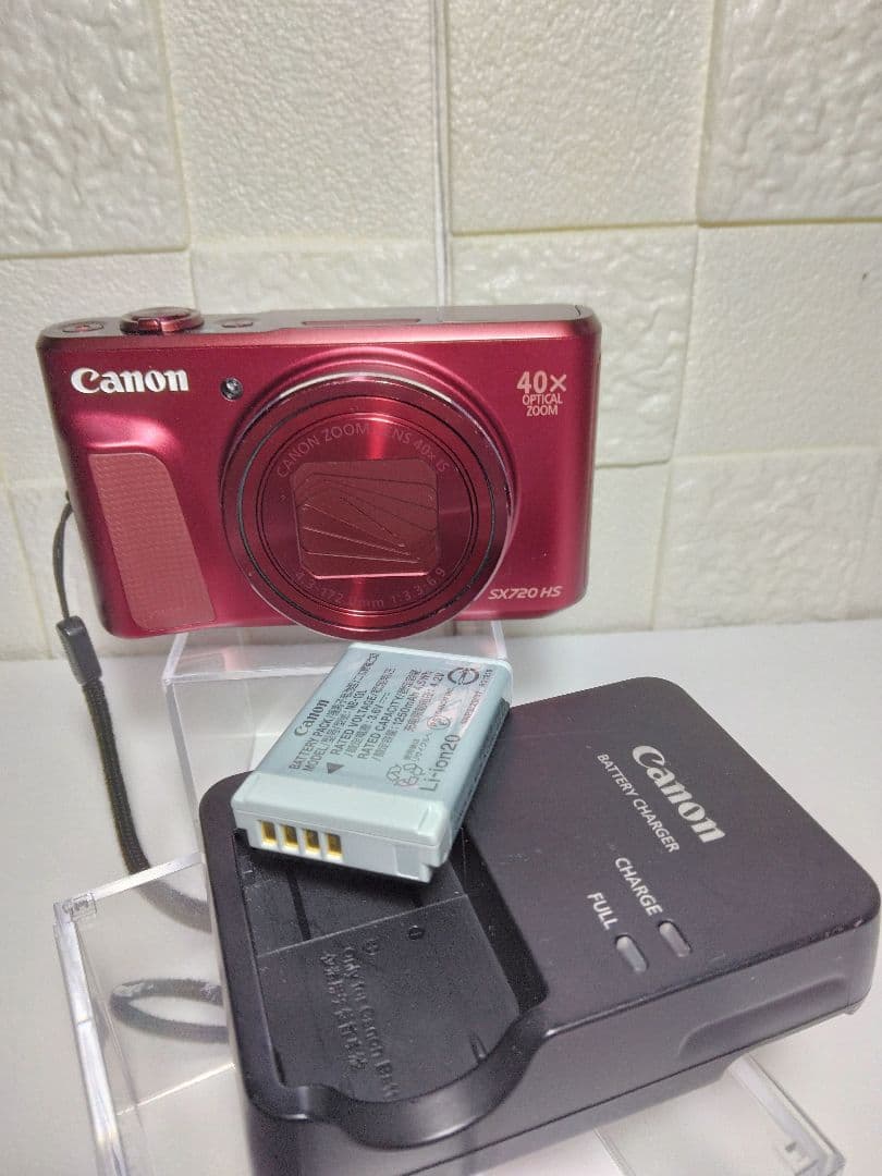 【美品】Canon PowerShot SX720 HS レッド　デジカメ40倍