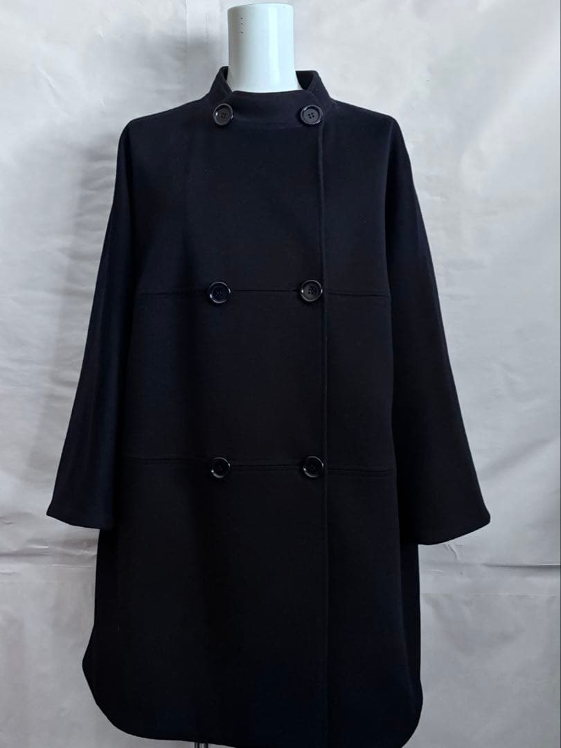 アスペジ　ロロピアーナ　ドルマンスリーブ　ポンチョピーコート Aライン　美品