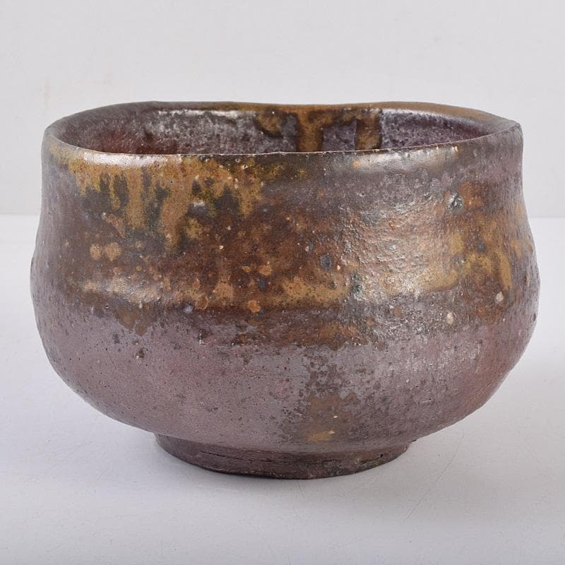 茶道具　備前焼　中村六郎作　茶碗　共布共箱　D　R8973