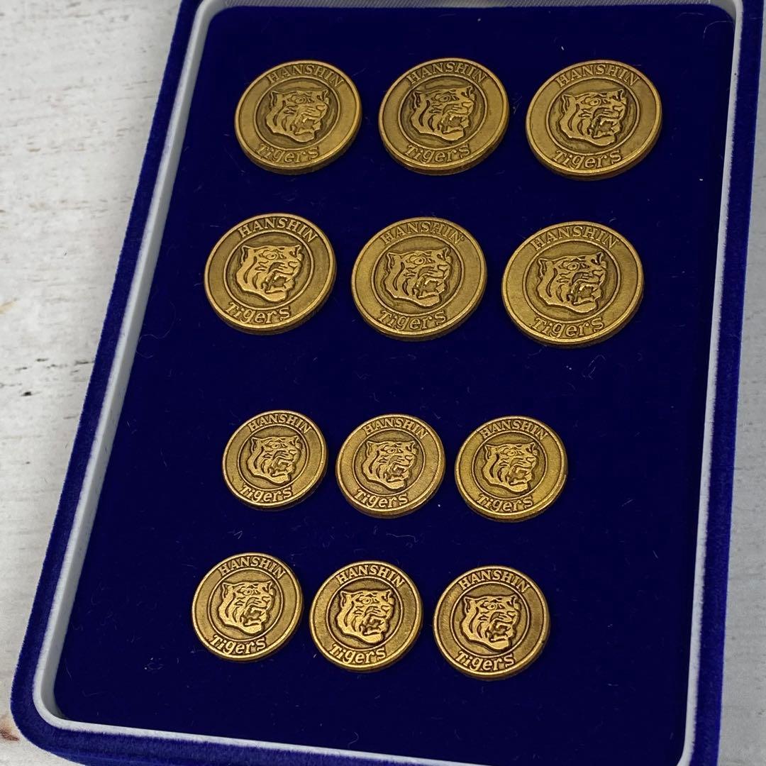 明大OBルート入手 阪神タイガース 2003年星野監督時代 金属ボタン12個