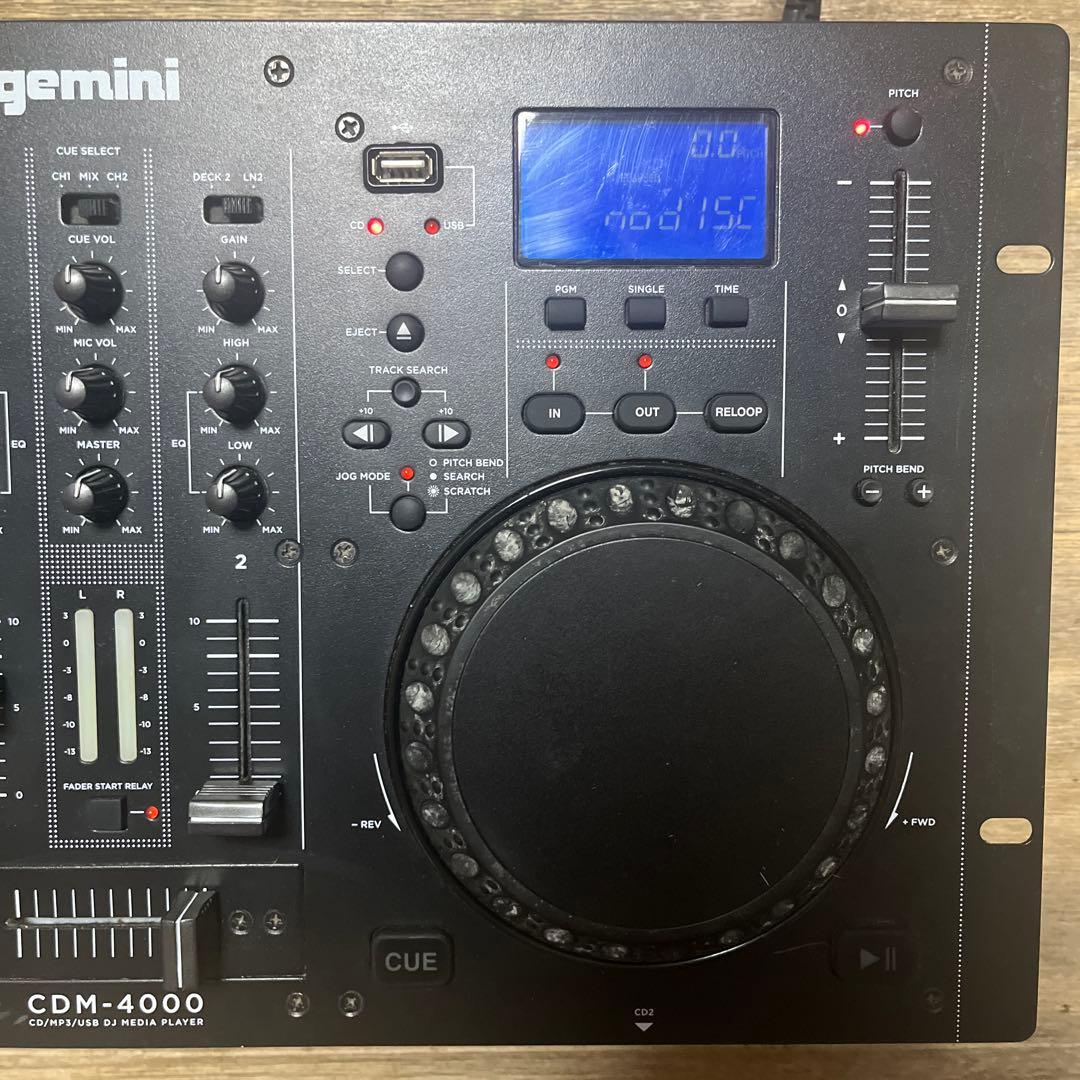 DJ機材 gemini CDM-4000 CD/MP3/USB MEDIA PLAYER