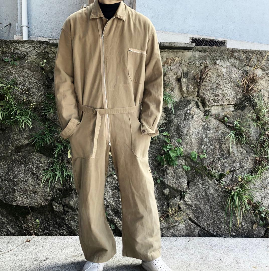 ユーロヴィンテージ ジャンプスーツ つなぎ 70s PRENTICE ジッパー