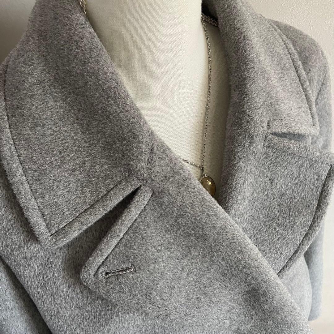 専用　KIYOKO TAKASE アンゴラ　ウール　ダブルコート　ピーコート