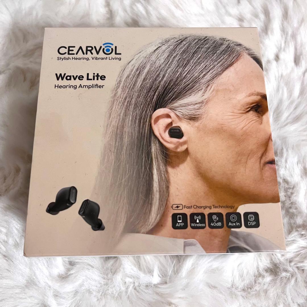 Cearvol 集音器 AUX-INテレビ対応 ワイヤレスイヤホン型 高齢者向け