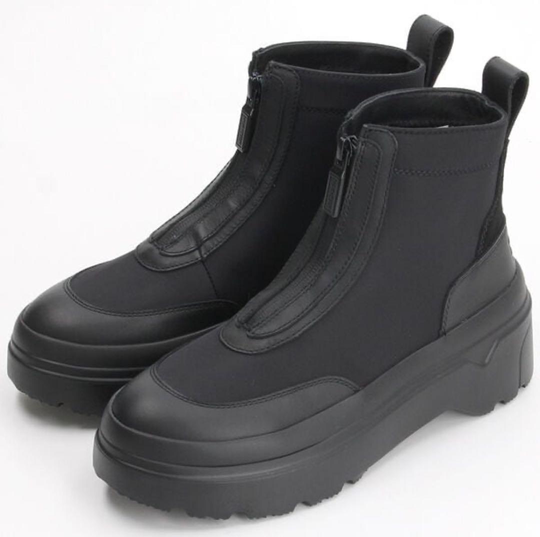 HUNTER エクスプローラー アンクル ジップ フラットフォームブーツ UK5